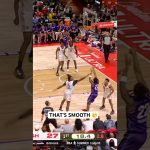 Darryn Peterson with the smooth sidestep three