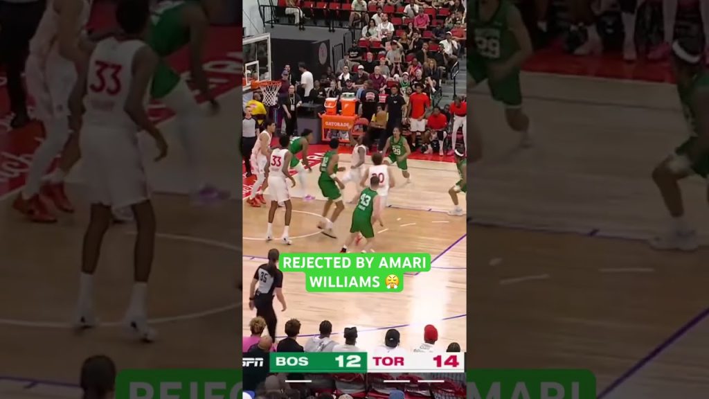 Amari Williams rotates over an extends to swat away the dunk inside