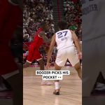 Cameron Boozer picks up Caleb Wilson full court, picks a pocket and takes it himself for the jam