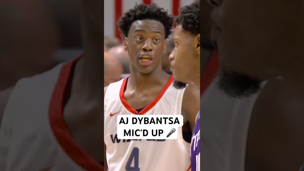 AJ Dybantsa mic’d up moments during his first summer league game