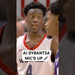 AJ Dybantsa mic’d up moments during his first summer league game