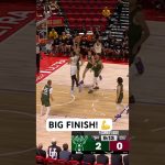 Valdislav Goldin rolls to the basket for the huge finish!