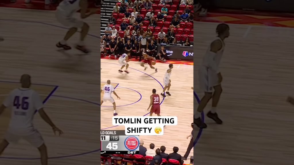 Nae’Qwan Tomlin shows off the handle for the tough layup