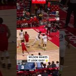 Caleb Wilson buries the triple for his first Vegas Summer League points