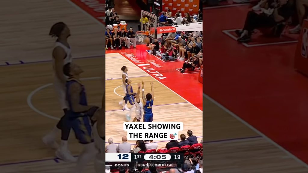 Yaxel Lendeborg draining his first Vegas Summer league bucket