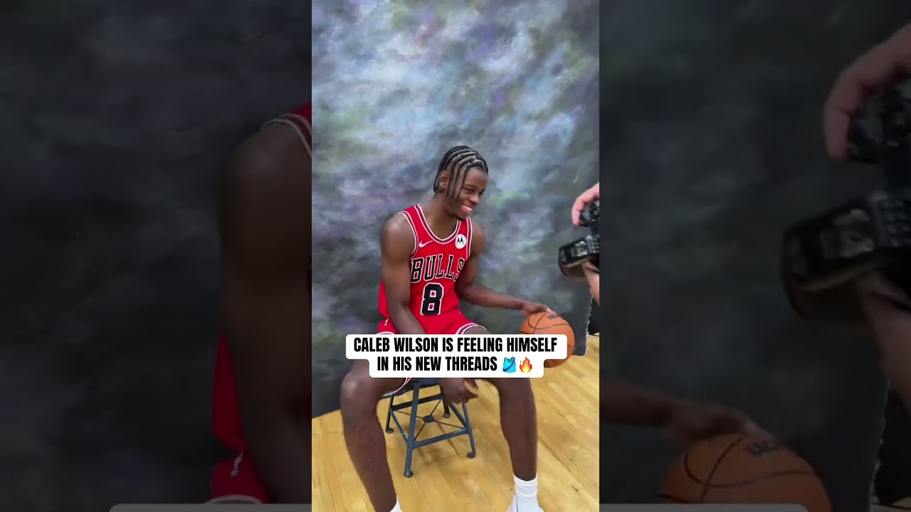 No. 4 pick Caleb Wilson bringing all the personality to his Rookie Photoshoot! 🤣