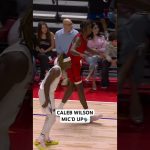 Caleb Wilson wired during his Summer League debut