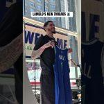 LaMelo Ball poses for photos with his new jersey for the first time 👀