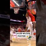 Caleb Wilson uses the size up then attacks the rim for the poster! 😤
