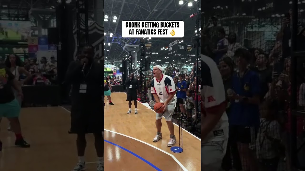 Gronk knocked down the three with ease 👌