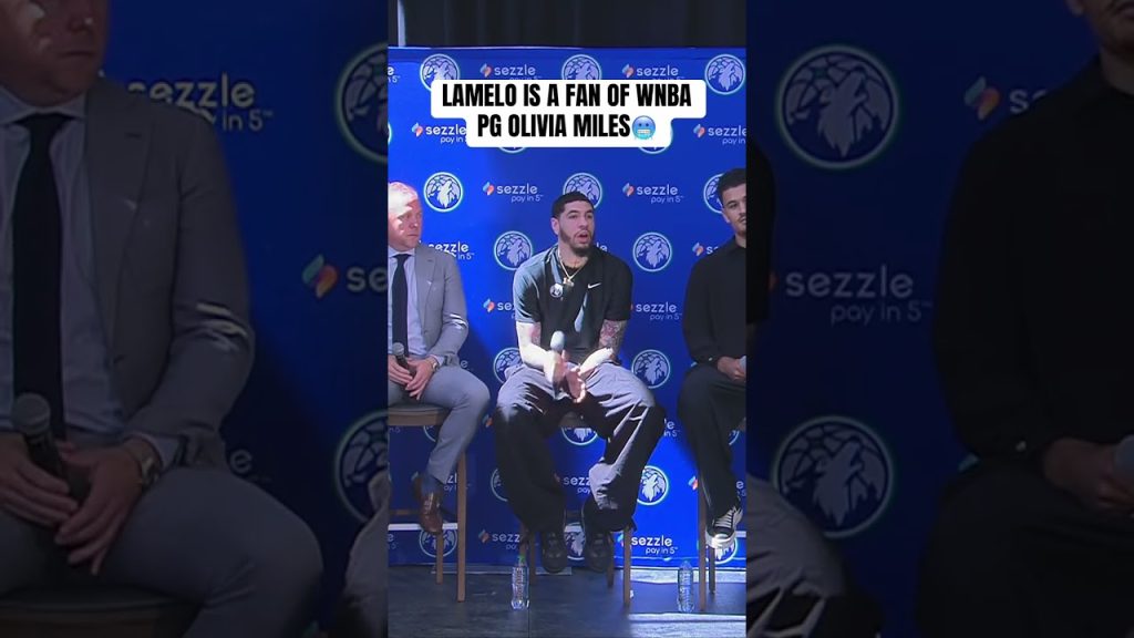 LaMelo shows love to Olivia Miles game 👀