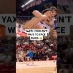 Yaxel Lendeborg couldn't help but have fun playing against his former college teammate Aday Mara
