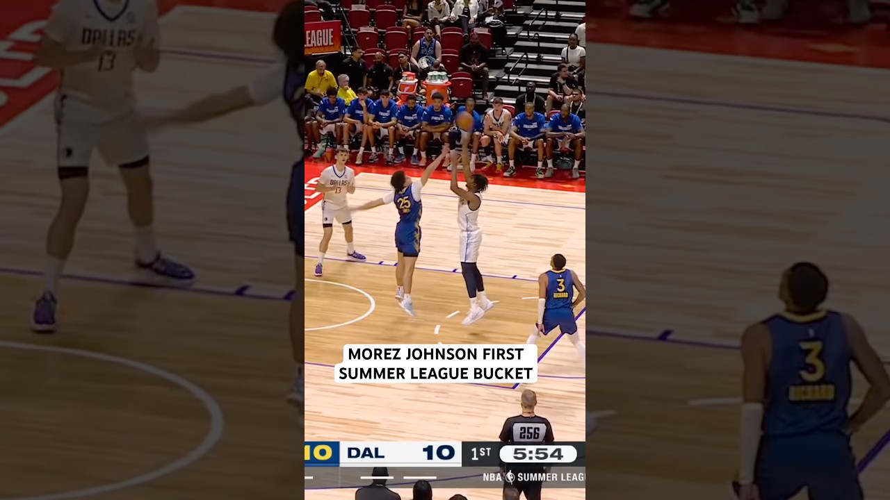 Morez Johnson gets the nice floater to go for his first summer league bucket
