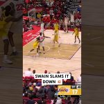 Dailyn Swain weaves through the defense then powers home the two hand jam