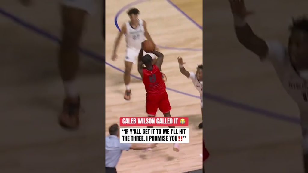 Caleb Wilson does what he says he’ll do 💯🔥