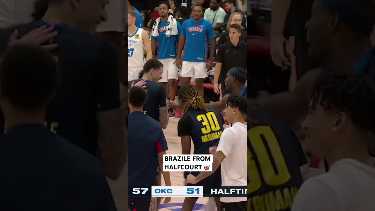 Trevon Brazile banks in the WILD halfcourt shot to end the 1H