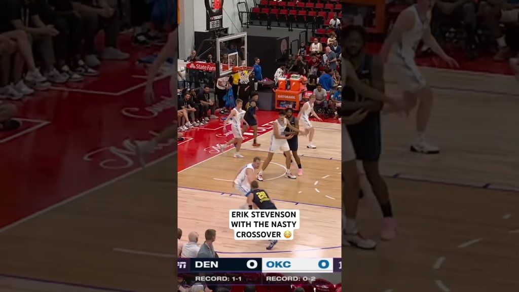 Erik Stevenson creates space with the NASTY crossover and knocks down the 3