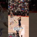 Cameron Boozer knocks down the 3, then gets the and1 layup to fall