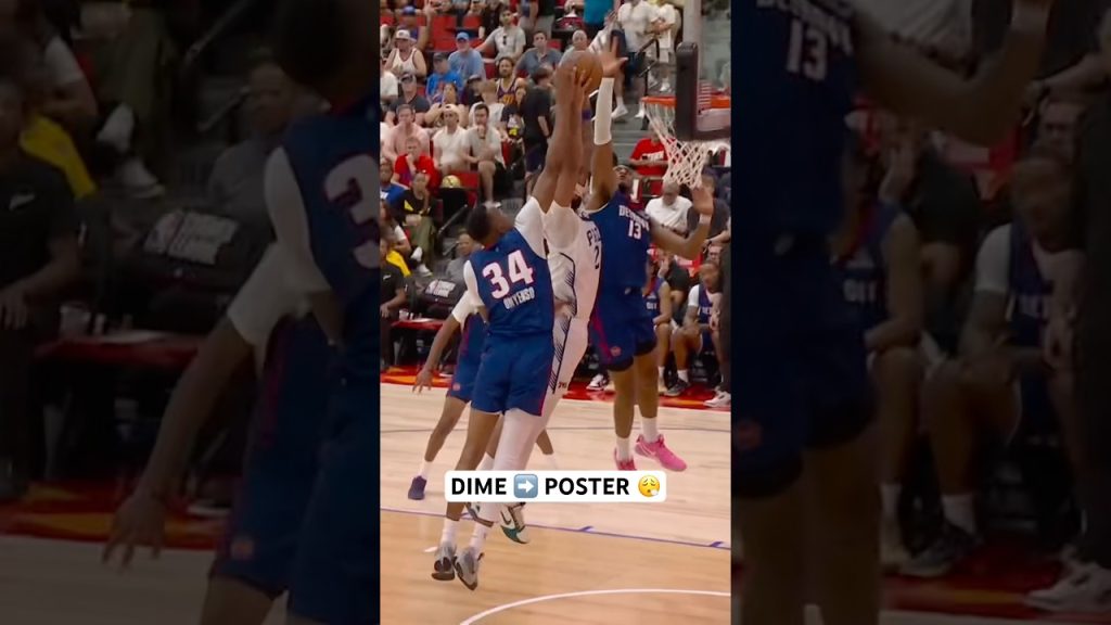 Labaron Philon with the dime to Johni Broome for the poster 🔥
