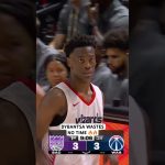 AJ Dybantsa knocks down a pair of tough buckets early