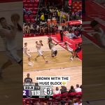 Brown punctuates the win for Brooklyn with the big time block