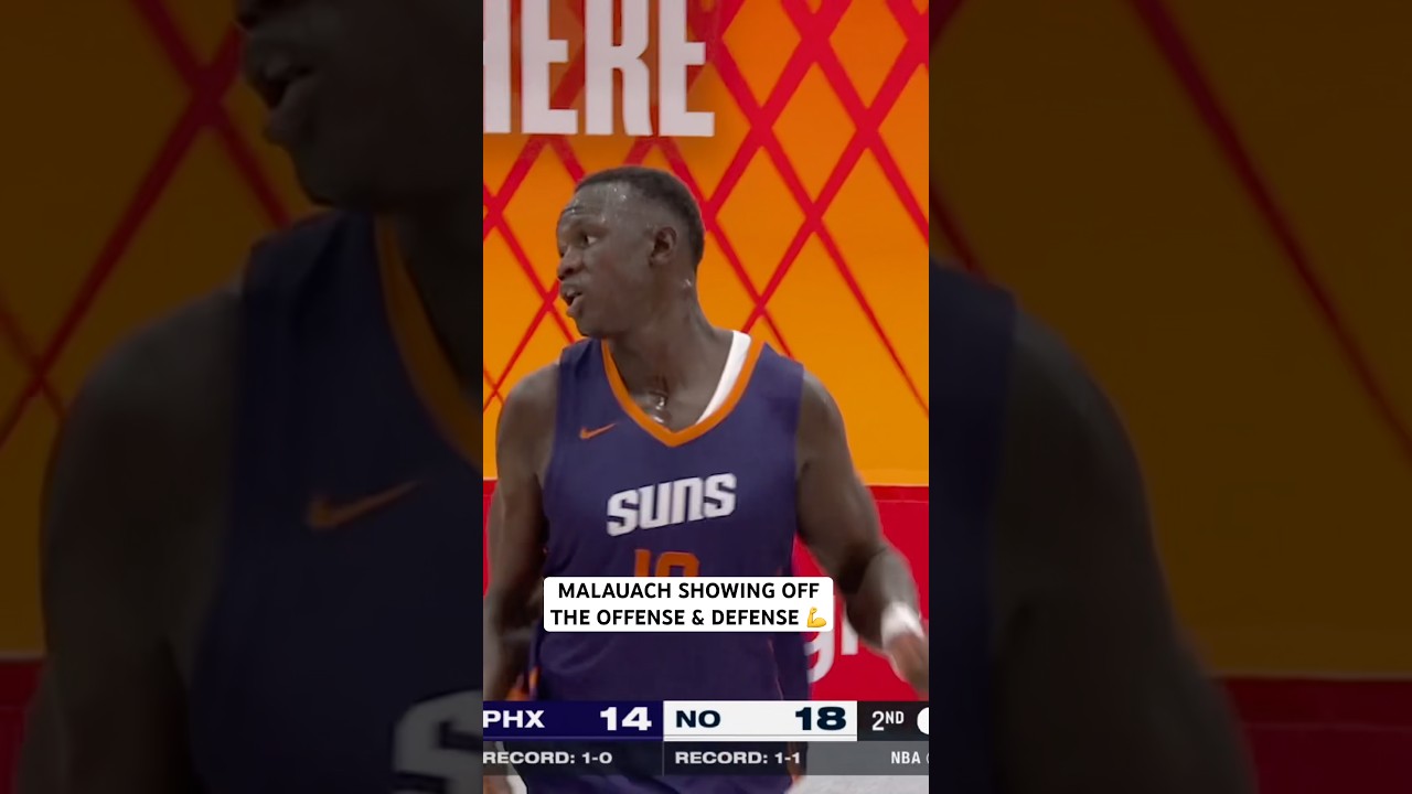 Khaman Malauach throws it down then protects the rim on the other end 💪