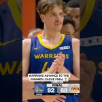 The Warriors are headed to the NBA summer league championship 🏆