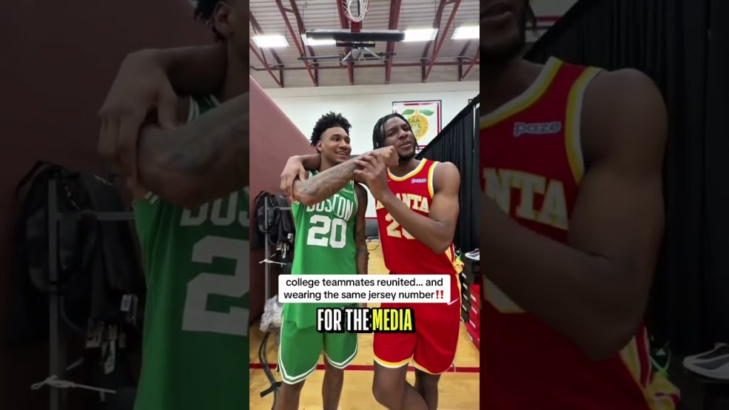 St. John’s teammates Dillon Mitchell & Zuby Ejiofor reunited & wearing the same number in the NBA 🤝