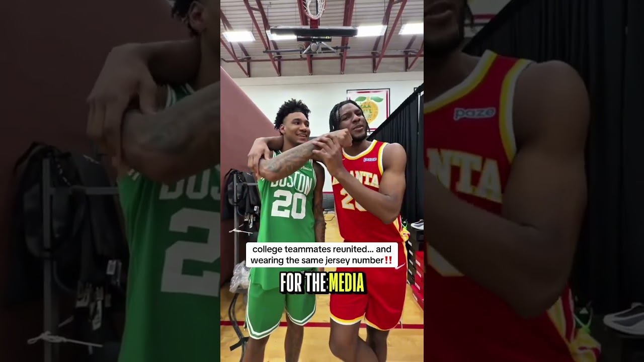 St. John’s teammates Dillon Mitchell & Zuby Ejiofor reunited & wearing the same number in the NBA 🤝